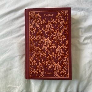 Penguin Classics The Iliad Hardcover Clothbound Book with Red and Gold Cover
